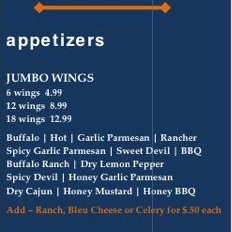 wing night at iron creek bar and grille